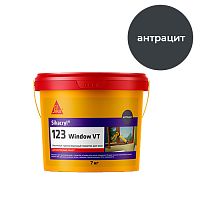 Sikacryl®-123 Window VT, 7 кг, Антрацитовый оконный герметик акриловый для внутренних работ, ведро – ТСК Дипломат